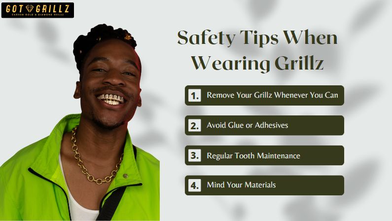 Safety Tips When Wearing Grillz - GotGrillz