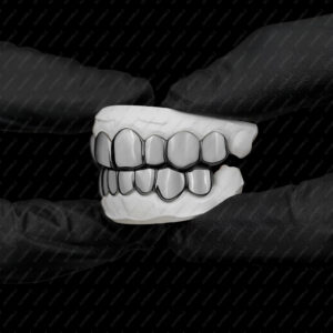 Black Rhodium Classic Solid Grillz - GotGrillz