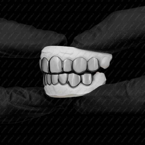 Black Rhodium Classic Solid Grillz - GotGrillz