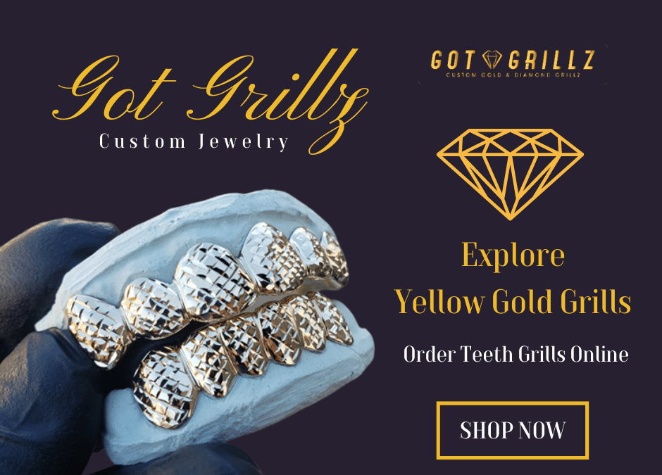 Explore Our Yellow Gold Grills and Order Teeth Grills Online!