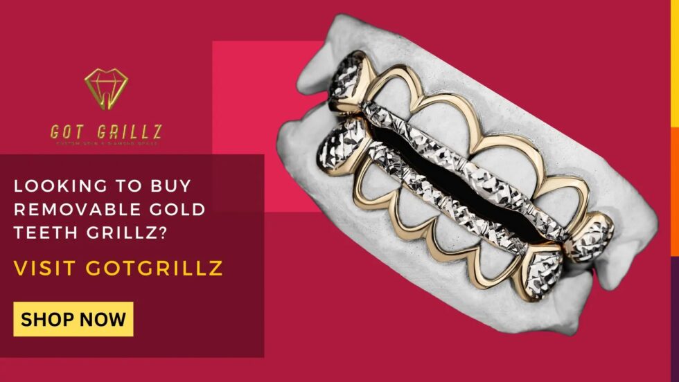 Removable Gold Teeth Grillz in Houston, Texas