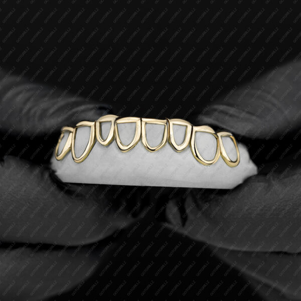 Yellow Gold Classic Solid Open Face Grillz - GotGrillz