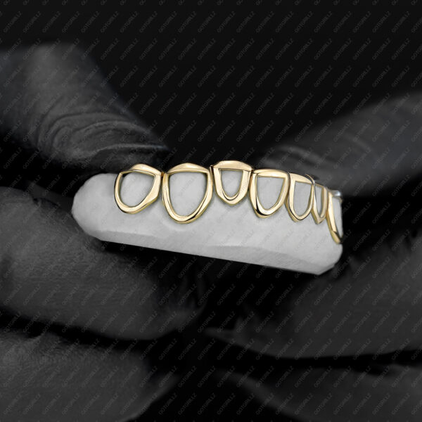 Yellow Gold Classic Solid Open Face Grillz - GotGrillz