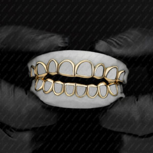 Yellow Gold Classic Solid Open Face Grillz - GotGrillz