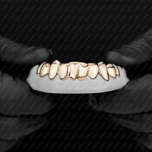 Yellow Gold Polished Solid Classic Grillz - GotGrillz