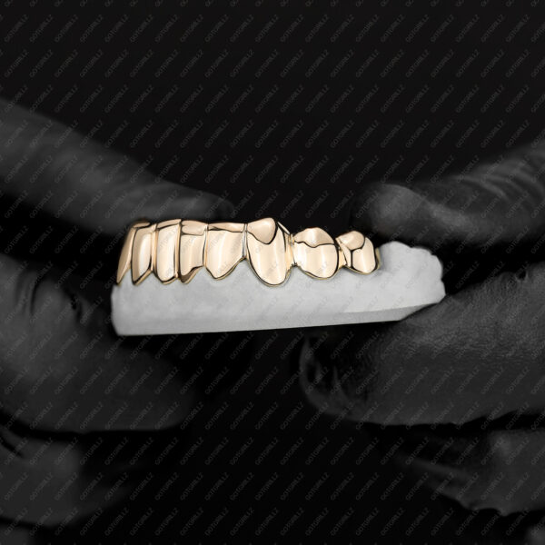 Yellow Gold Polished Solid Classic Grillz - GotGrillz