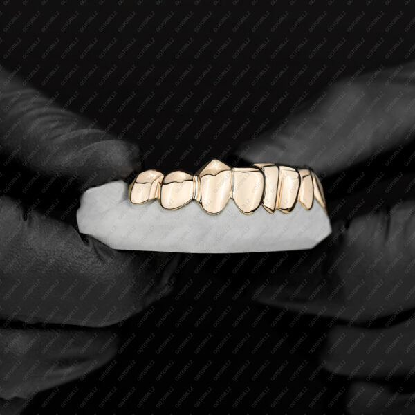 Yellow Gold Polished Solid Classic Grillz - GotGrillz