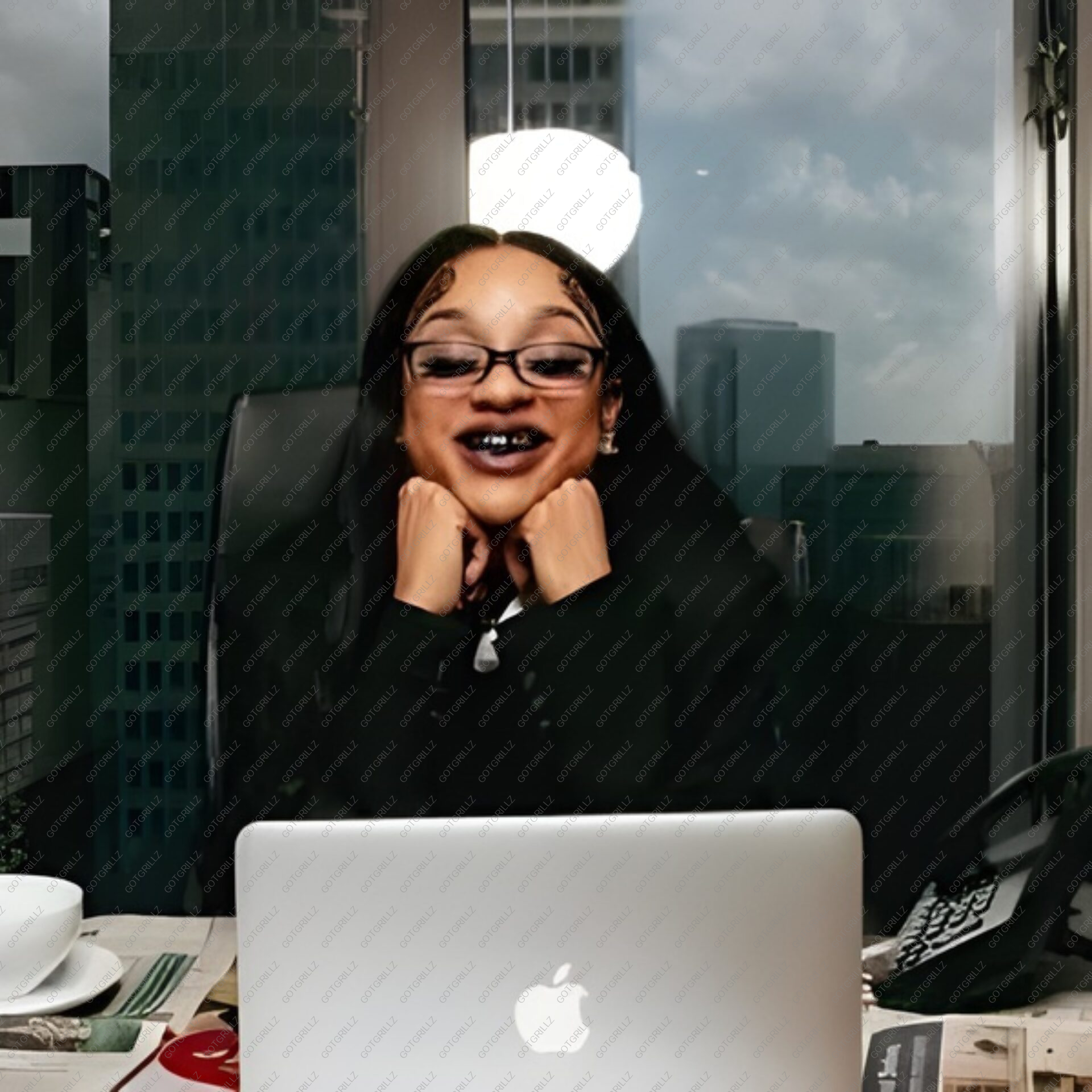 Girl Wearable - Black Rhodium Classic Solid Grillz