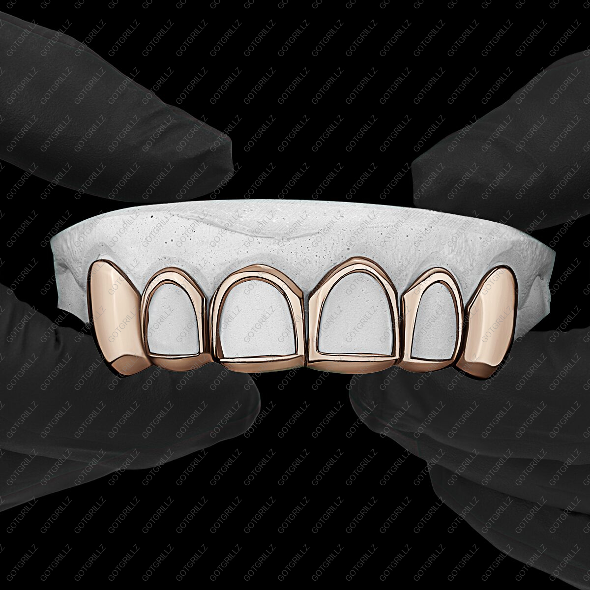 Yellow Gold Classic Open Face Solid K9 Gold Grillz