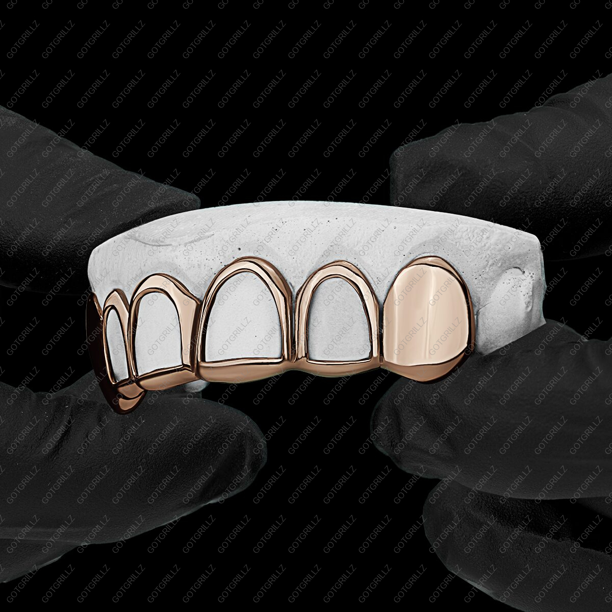 Yellow Gold Classic Open Face Solid K9 Gold Grillz