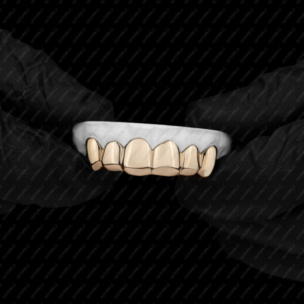 Yellow Gold Polished Solid Classic Grillz - GotGrillz