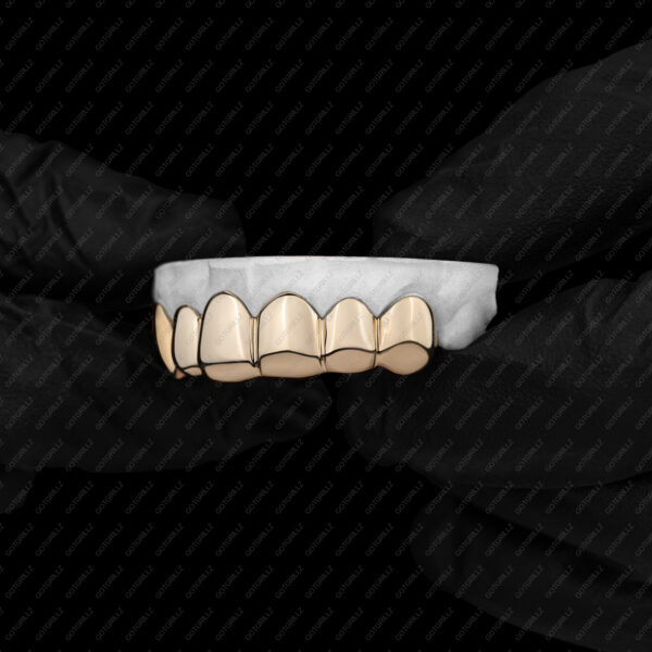 Yellow Gold Polished Solid Classic Grillz - GotGrillz