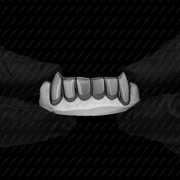 Black Gold Classic Solid Polished Grillz - GotGrillz