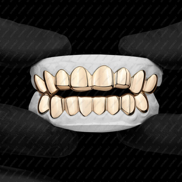 Yellow Gold Polished Solid Classic Grillz - GotGrillz