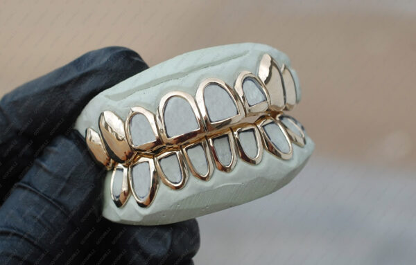 Yellow Gold Classic Open Face Solid K9 Gold Grillz - GotGrillz