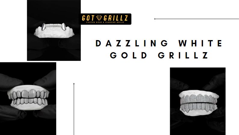 Dazzling White Gold Grillz: Enhance Your Smile with GotGrillz