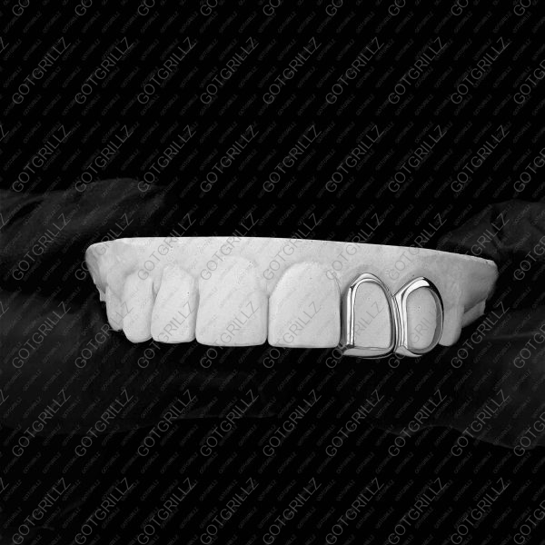 Open Face Double Cap Grillz - GotGrillz