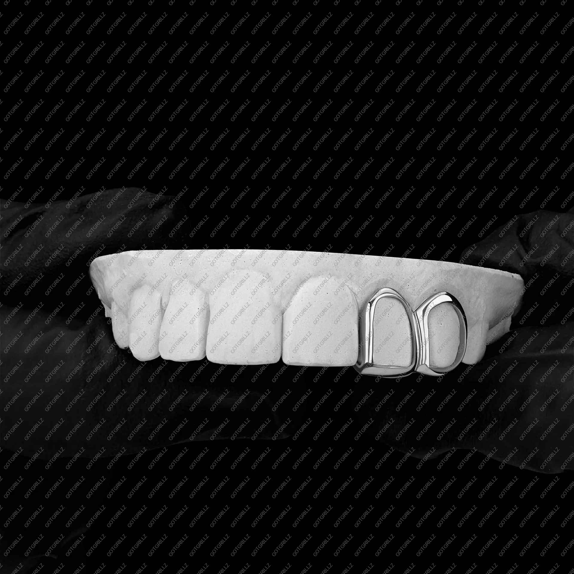 Open Face Double Cap Grillz - GotGrillz