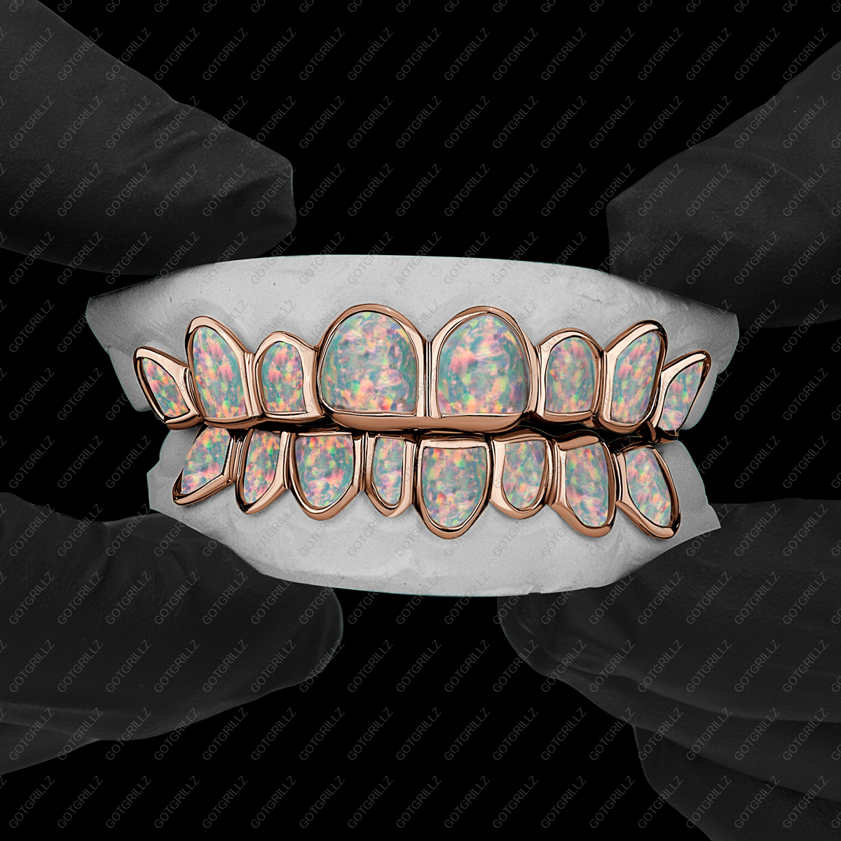 Opal Stone Custom Grillz - GotGrillz