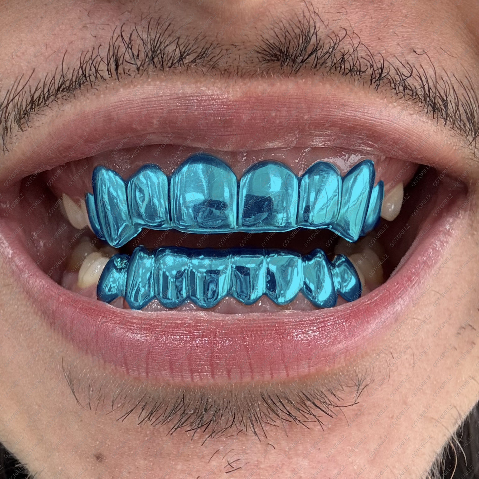 Turquoise Polished Solid Classic Grillz - GotGrillz
