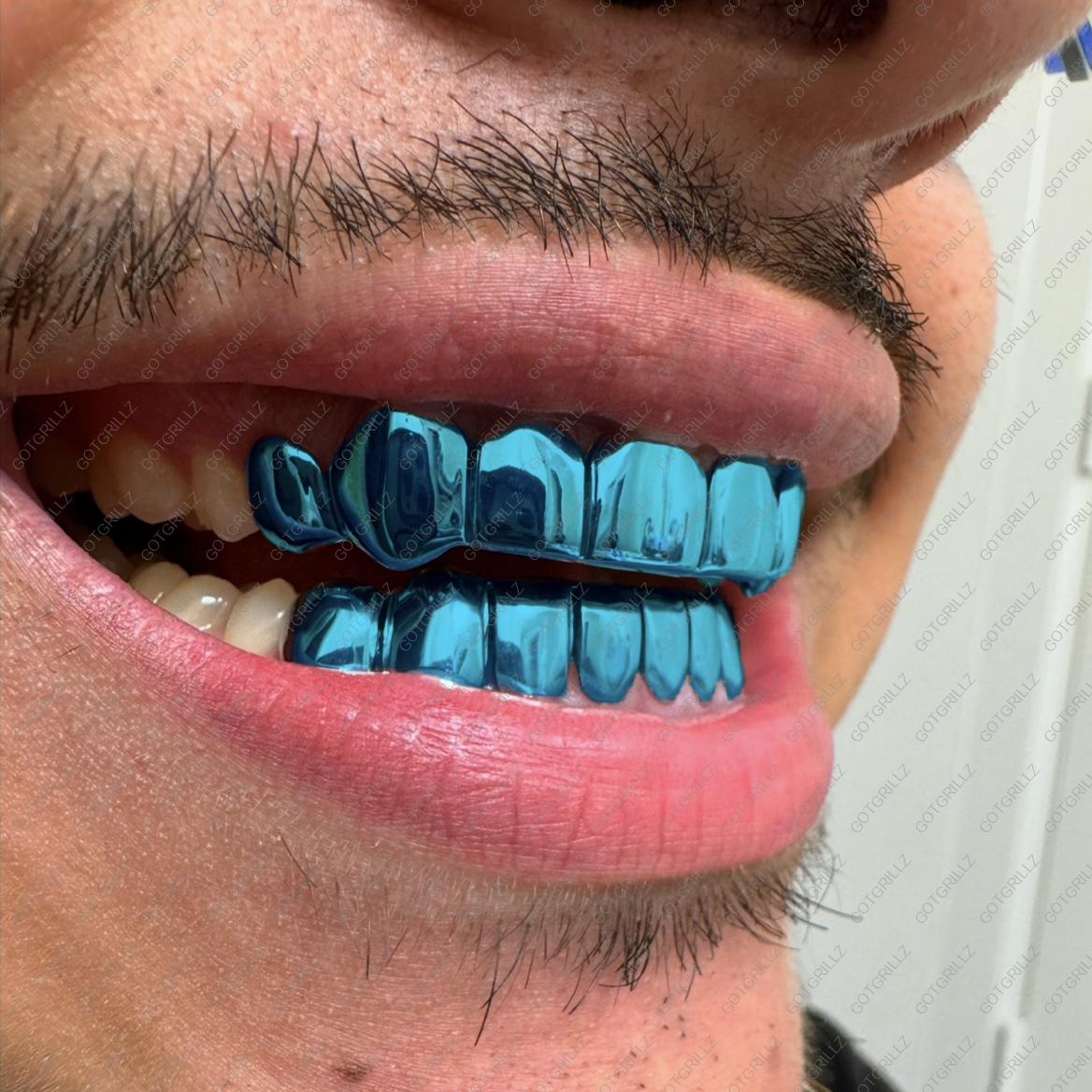 Turquoise Polished Solid Classic Grillz - GotGrillz