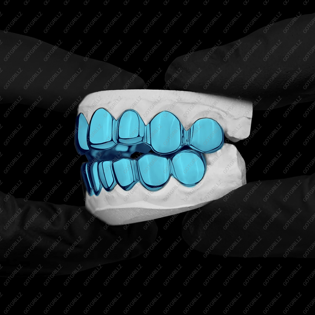 Turquoise Polished Solid Classic Grillz - GotGrillz