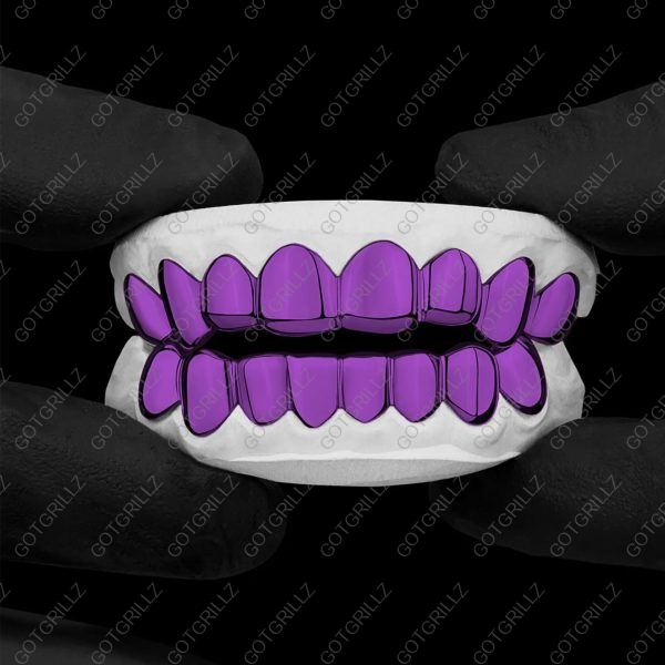 Purple Polished Solid Classic Grillz - GotGrillz