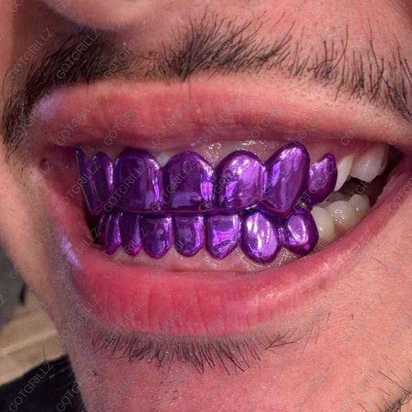 Purple Polished Solid Classic Grillz