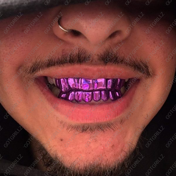 Purple Polished Solid Classic Grillz