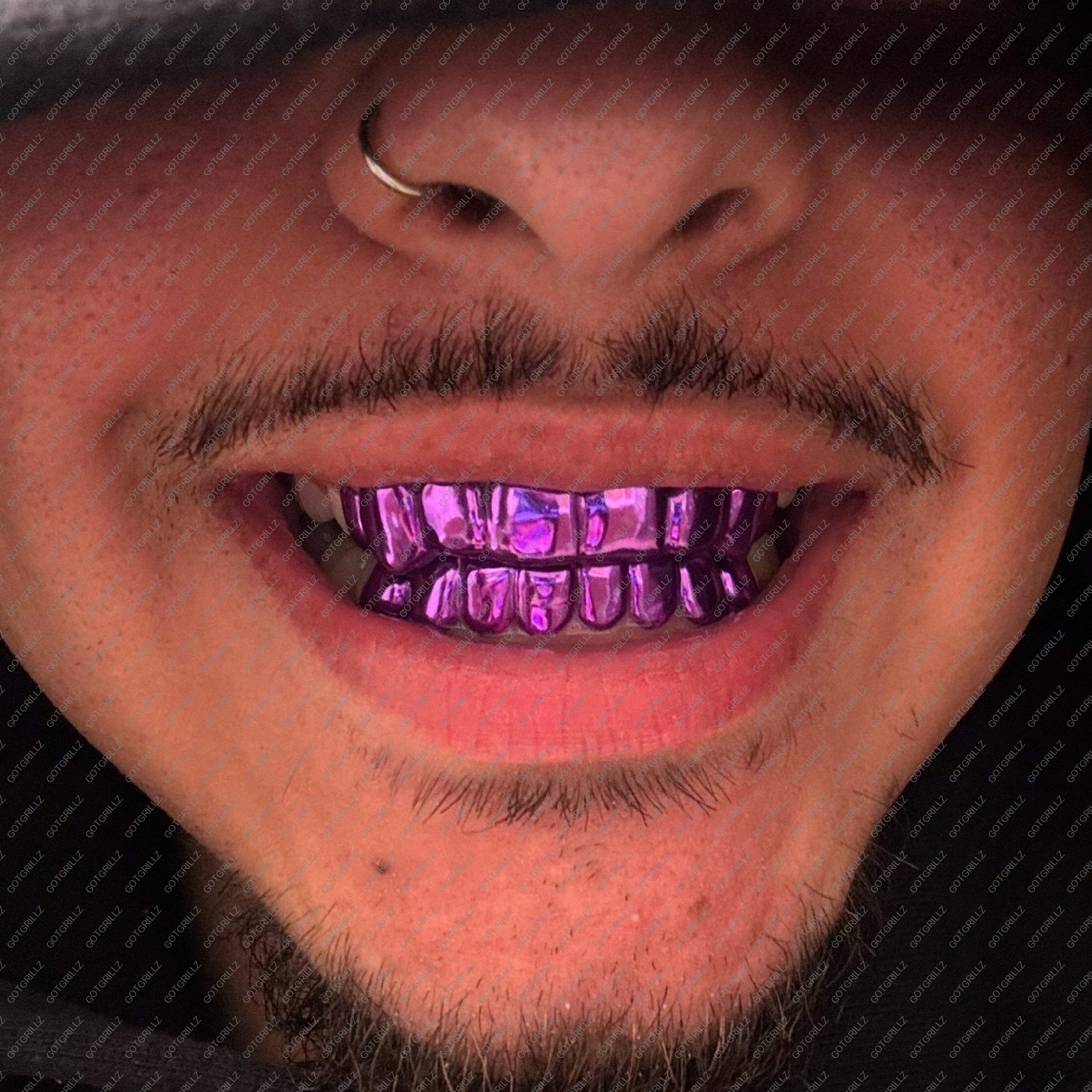 Purple Polished Solid Classic Grillz -GotGrillz