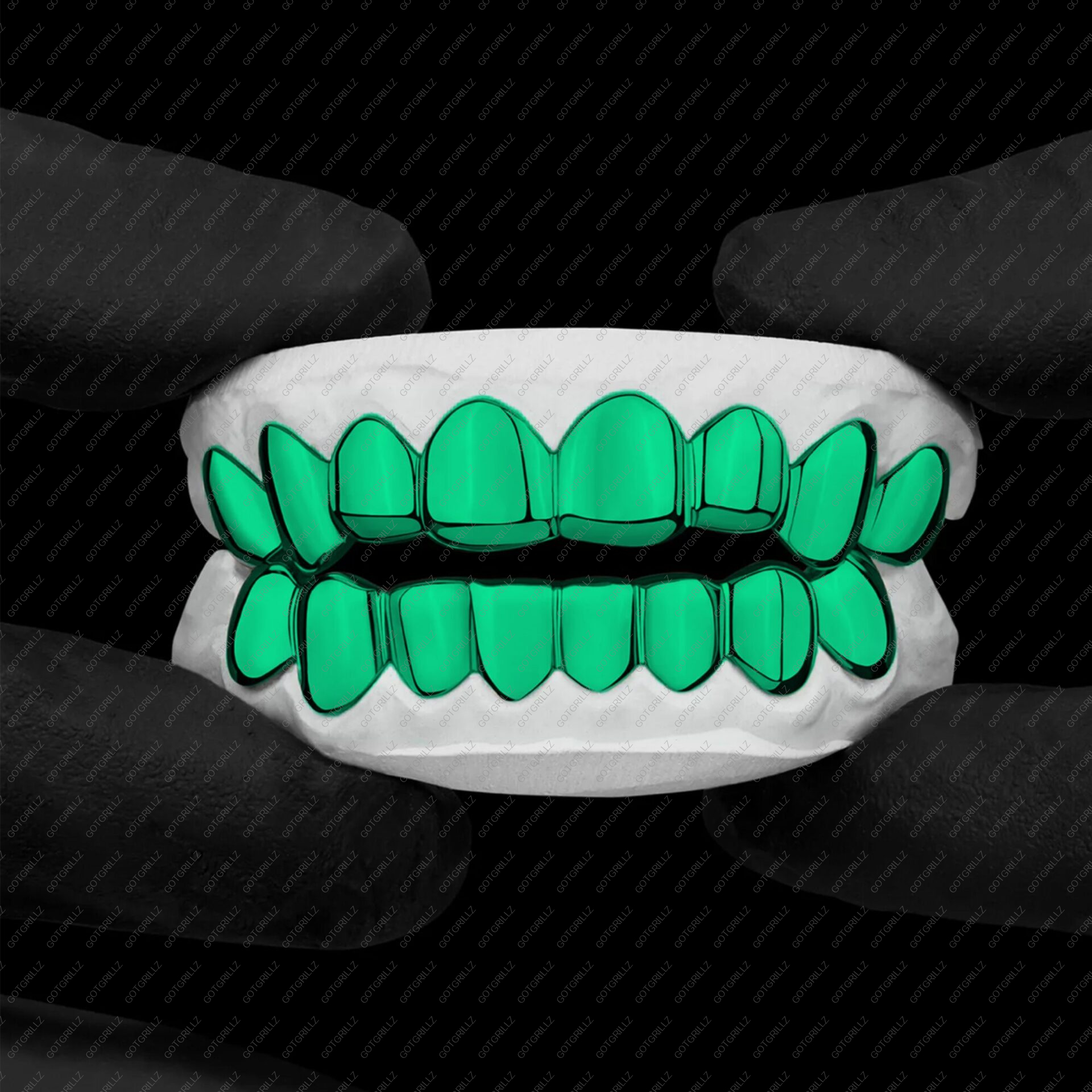 Emerald Green Polished Solid Classic Grillz - GotGrillz