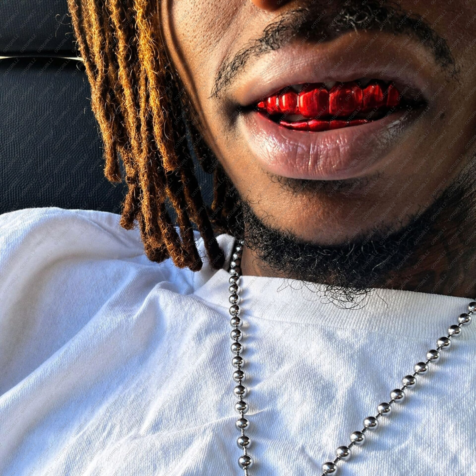 Red Polished Solid Classic Grillz