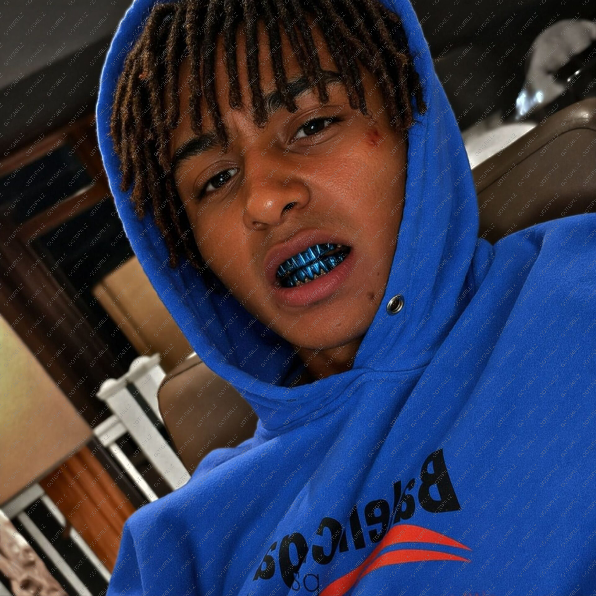 Blue Polished Solid Classic Grillz