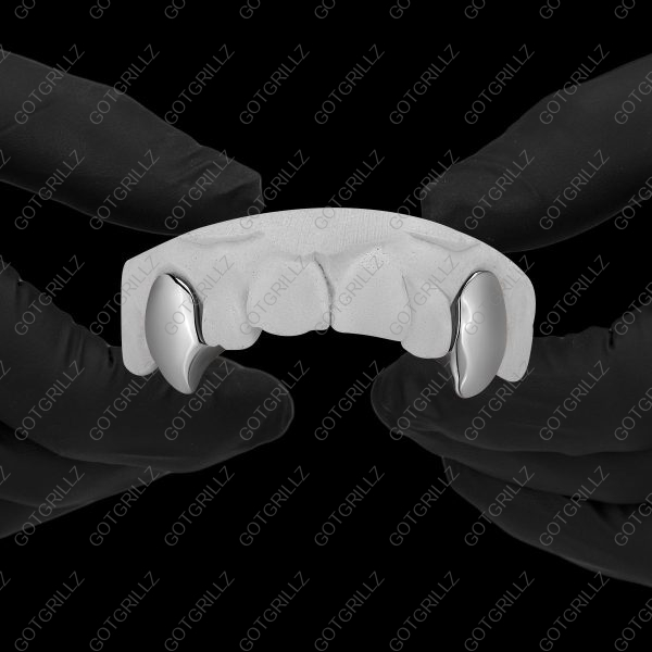 Yellow Gold Polished Solid K9 Extended Wolf Fangs