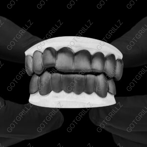 Black Rhodium Satin Matte Finish Grillz