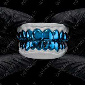 Turquoise Polished Solid Classic Grillz - GotGrillz