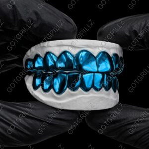 Turquoise Polished Solid Classic Grillz - GotGrillz