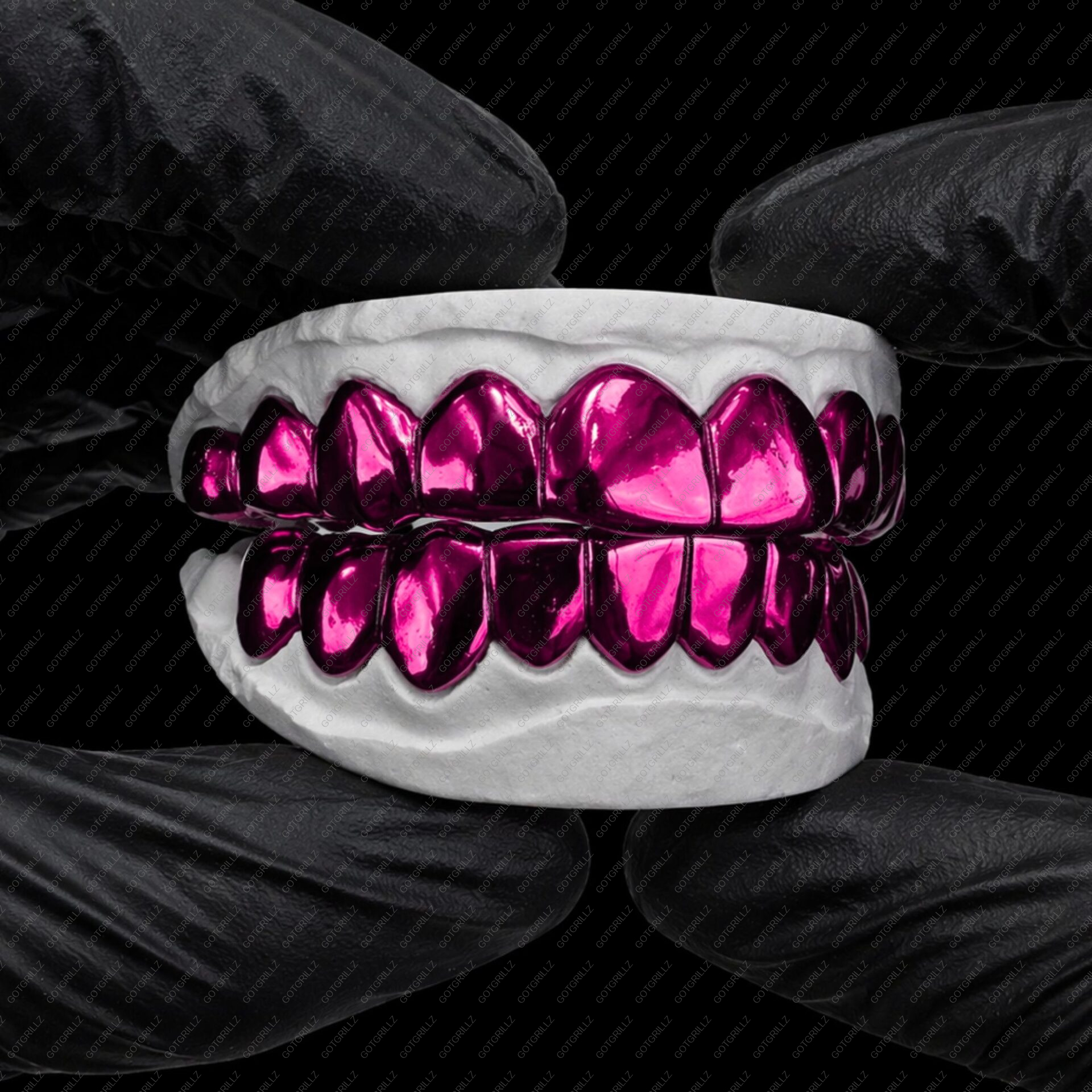 Pink Polished Solid Classic Grillz
