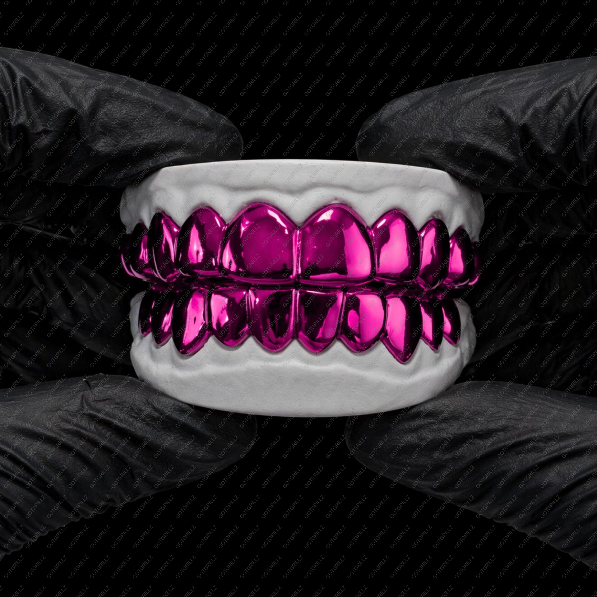 Pink Polished Solid Classic Grillz