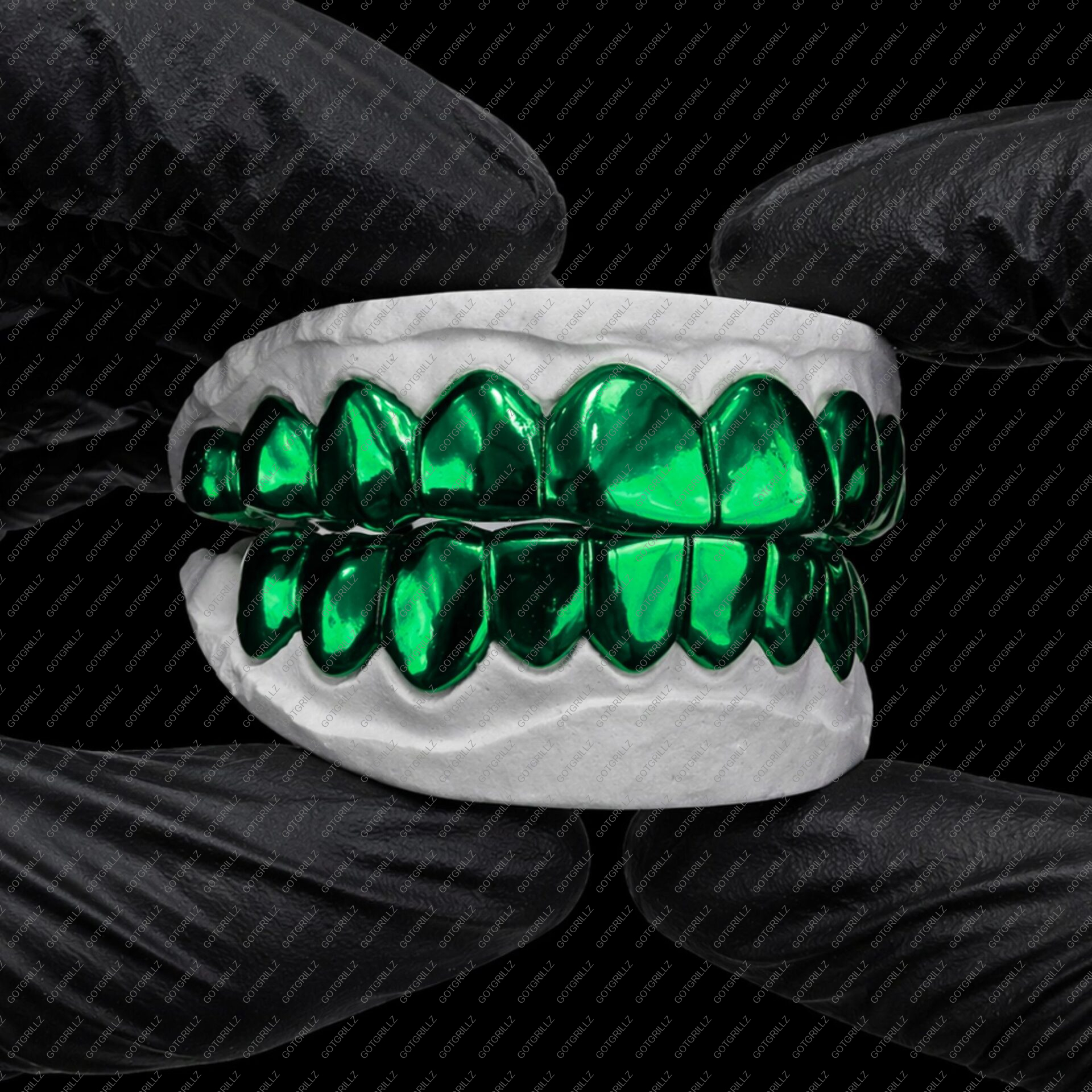 Emerald Green Polished Solid Classic Grillz
