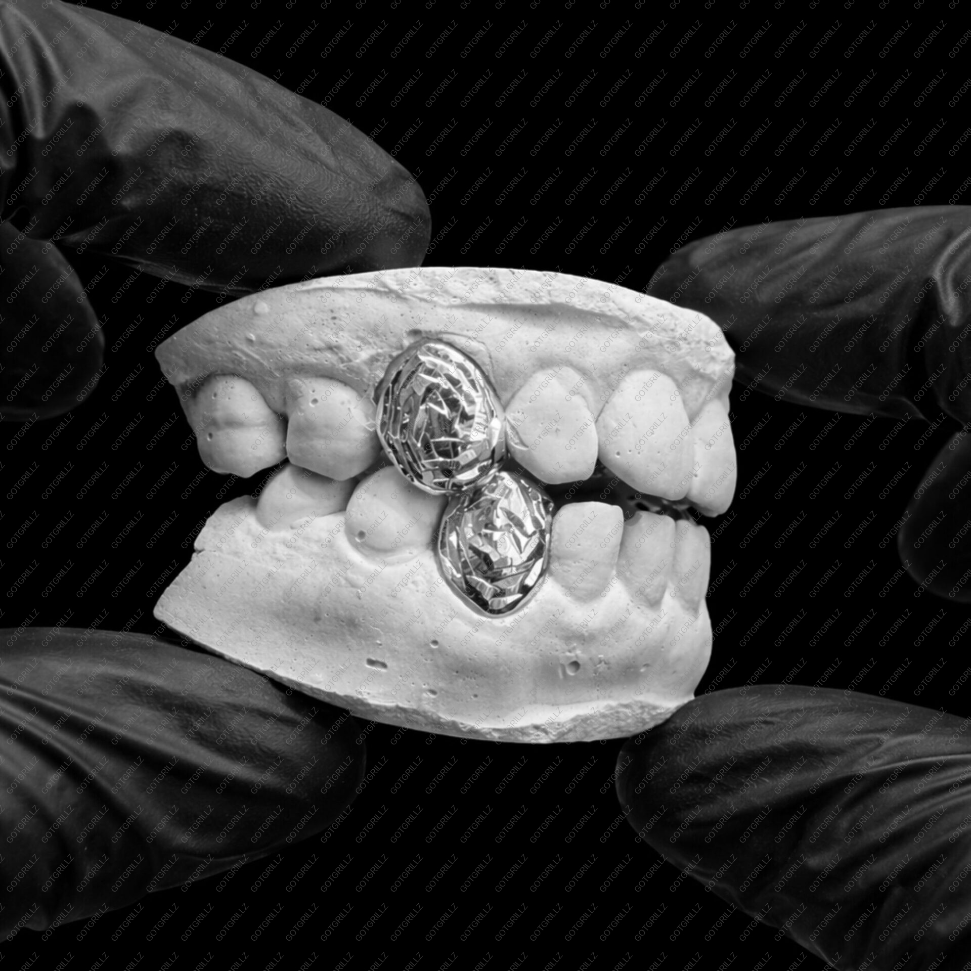 Yellow Gold Rose Cut Solid K9 Grillz