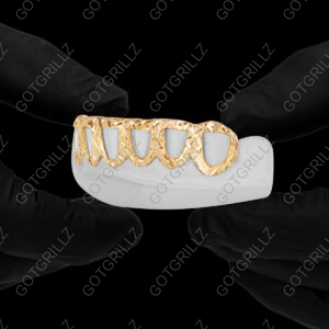 YG Diamond Dust Cut Open Face Grillz - GotGrillz