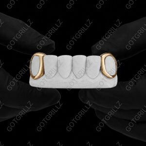 Yellow Gold Open Face K9 Grillz
