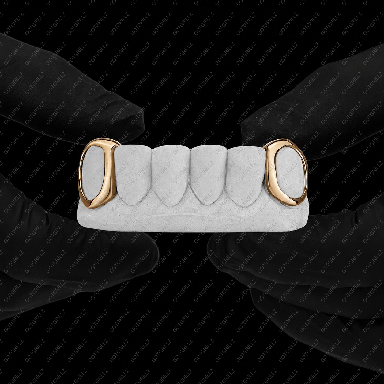 Yellow Gold Open Face K9 Grillz