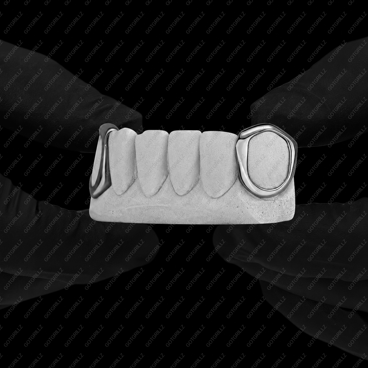 Yellow Gold Open Face K9 Grillz